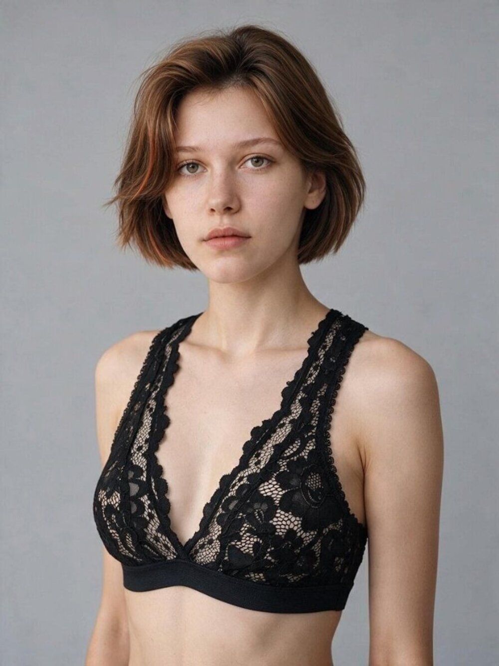 Else Black Stretch Lace Bralette Size 34B /36A- New Without tags Tags!